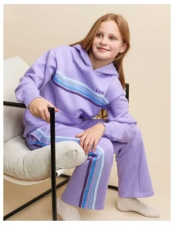 Eve Girl Retro Hoodie (8-16 Years) in Purple
