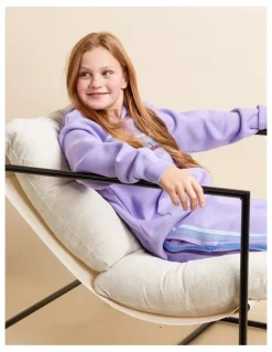 Eve Girl Retro Hoodie (8-16 Years) in Purple