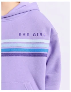 Eve Girl Retro Hoodie (8-16 Years) in Purple