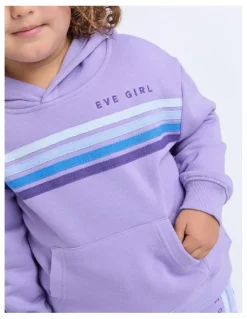 Eve Girl Retro Hoodie (3-7 Years) in Purple