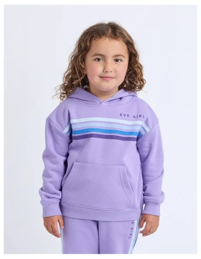 Eve Girl Retro Hoodie (3-7 Years) in Purple