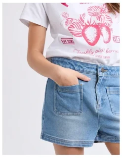 Eve Girl Stella Short (8 - 16 Years) in Mid Blue
