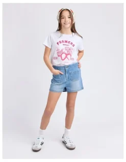 Eve Girl Stella Short (8 - 16 Years) in Mid Blue