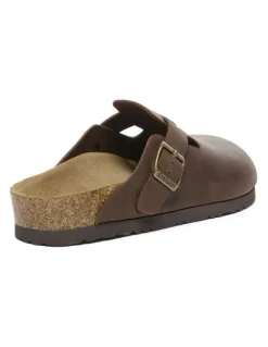 Ever AU Brooklyn Buckle Sandal in Chocolate