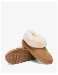 Ever AU Homey Slipper Suede in Chestnut