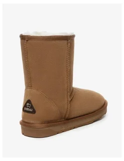 Ever AU Short Classic Suede Mid-Calf Boots in Brown
