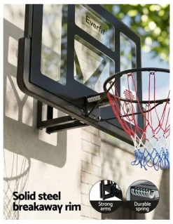Everfit Everfit 43-Inch Wall Mount Kids Basketball Hoop Backboard Indoor Outdoor Sports