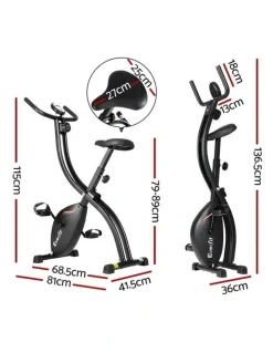 Everfit Exercise Bike X-Bike Folding Magnetic Bicycle Cycling Flywheel Fitness Machine