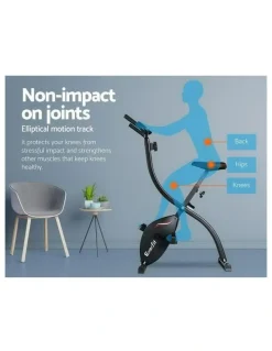 Everfit Exercise Bike X-Bike Folding Magnetic Bicycle Cycling Flywheel Fitness Machine