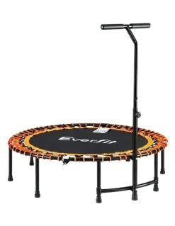 Everfit Foldable Trampoline Jumping Rebounder Handrail 48inch in Multi