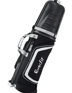 Everfit Golf Travel Bags For Airlines With Wheels Golf Clubs Hard Case Foldable in Black