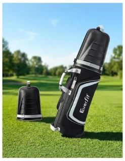 Everfit Golf Travel Bags For Airlines With Wheels Golf Clubs Hard Case Foldable in Black