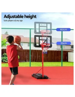 Everfit Kids Basketball Hoop 1.6M in Black
