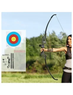 Everfit 55lbs Bow Arrow Set in Red