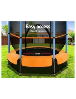 Everfit Mini Trampoline Round Safety Net 4.5ft in Multi