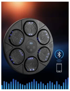 Everfit Music Boxing Machine Bluetooth Wall-Mounted Punch Target with LED Display & Gloves