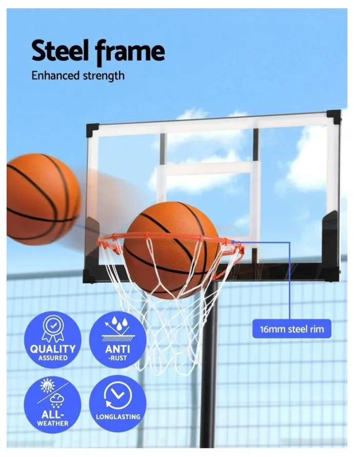 Everfit Portable Basketball Hoop with Knob 3.05M