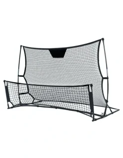 Everfit Portable Football Rebounder Volley Training Goal Net in Black