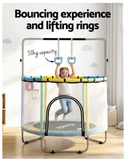 Everfit Rebounder With Basketball Set Sandbag Boxing Trampoline Game 55inch