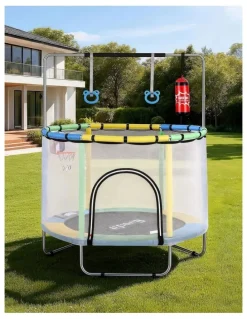 Everfit Rebounder With Basketball Set Sandbag Boxing Trampoline Game 55inch