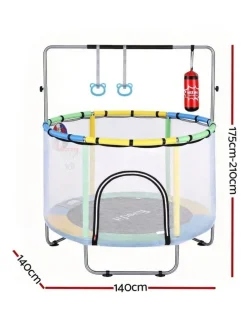 Everfit Rebounder With Basketball Set Sandbag Boxing Trampoline Game 55inch