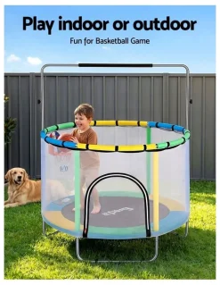 Everfit Rebounder With Basketball Set Sandbag Boxing Trampoline Game 55inch