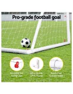 Everfit Soccer Football Goal Net 8FT in White