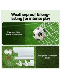 Everfit Soccer Football Goal Net 8FT in White