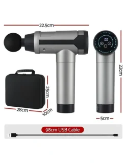 Everfit 30 Speed 6 Heads Vibration Muscle Chargeable Gun Massager