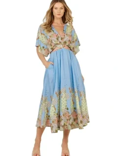 Fate & Becker Etro Print Dress in Blue