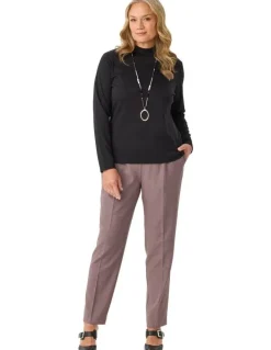 Fella Hamilton Essential Long Sleeve Skivvy Top in Black