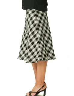 Fella Hamilton Rossdale Check Pull On Skirt in Multi