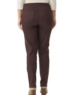Fella Hamilton Suzy Stretch Long Pull On Jean in Chocolate