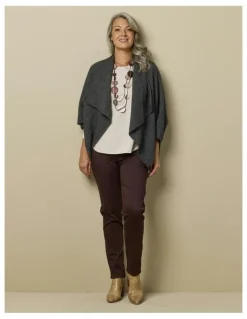 Fella Hamilton Suzy Stretch Long Pull On Jean in Chocolate