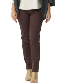 Fella Hamilton Suzy Stretch Long Pull On Jean in Chocolate