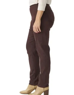 Fella Hamilton Suzy Stretch Long Pull On Jean in Chocolate