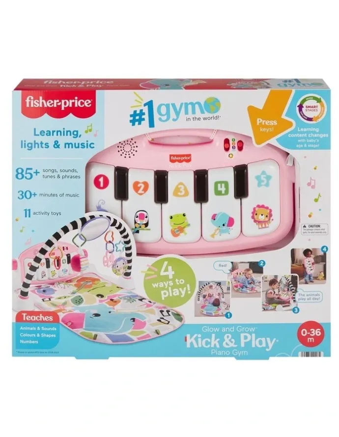Fisher-Price Glow And Grow Kick And Play Piano Gym