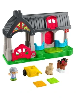 Fisher-Price Little People Friendly Horses Stable Toddler Playset