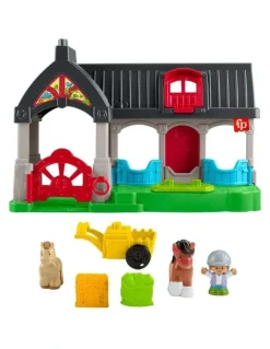 Fisher-Price Little People Friendly Horses Stable Toddler Playset