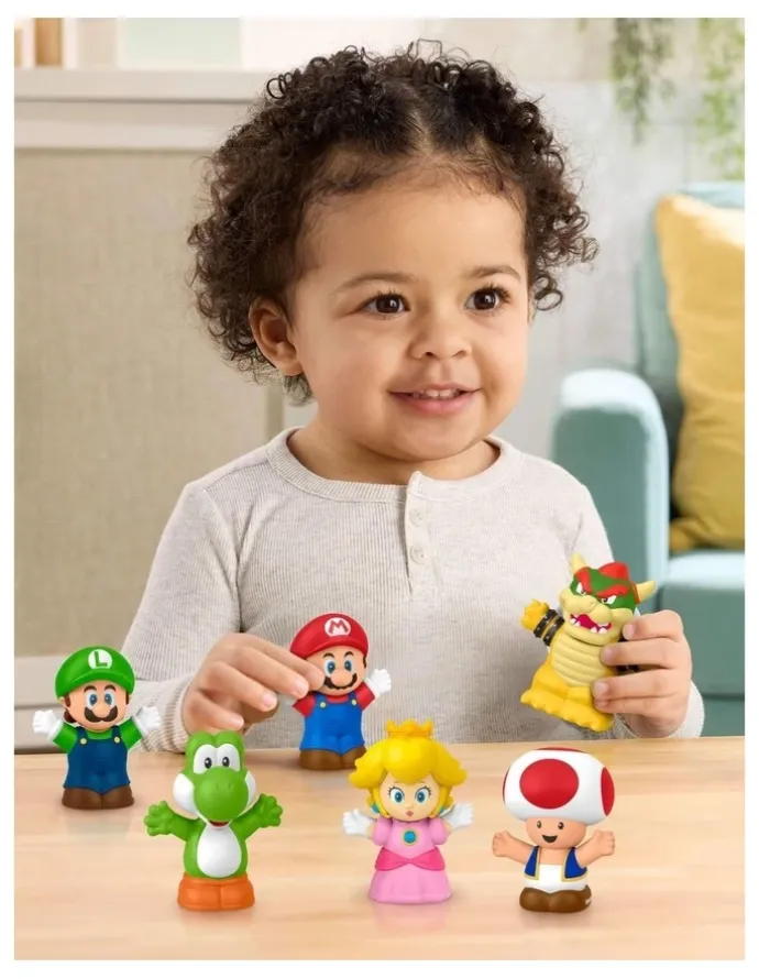 Fisher-Price My Mario Figure 6-Pack Toy Set