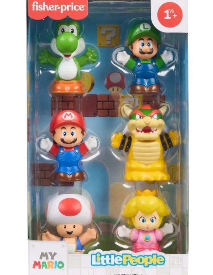 Fisher-Price My Mario Figure 6-Pack Toy Set