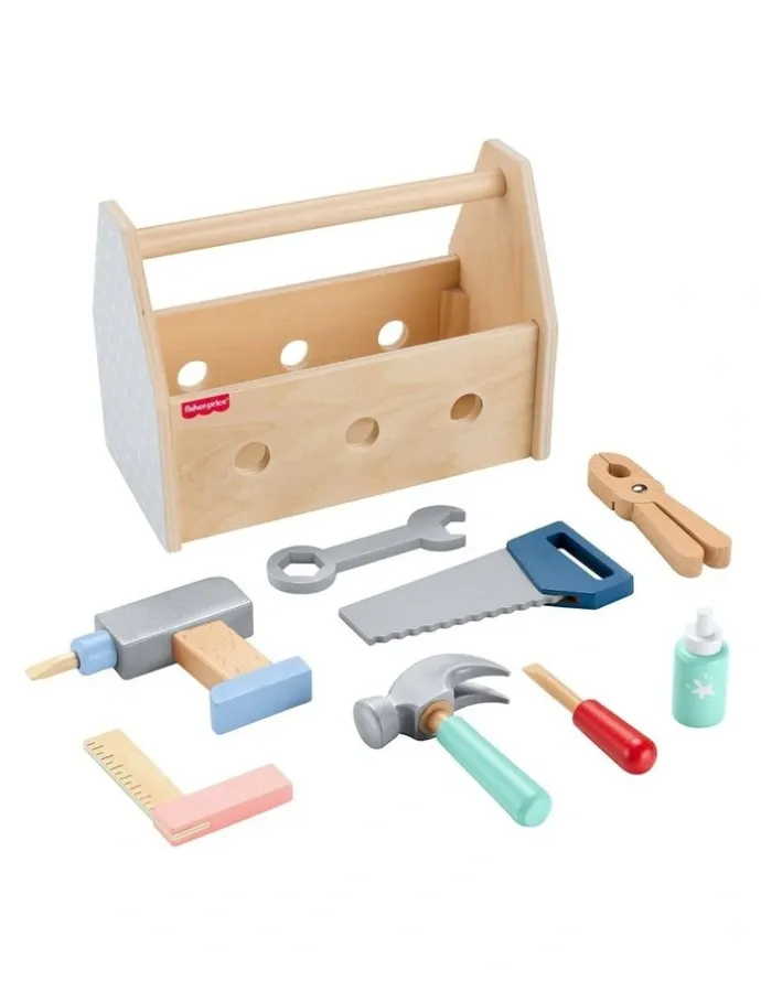 Fisher-Price Wooden Tool Box Set