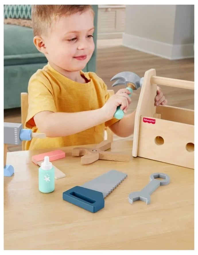 Fisher-Price Wooden Tool Box Set