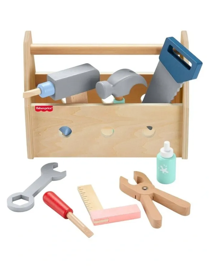 Fisher-Price Wooden Tool Box Set