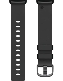 Fitbit Charge 5 Leather Band Black Large