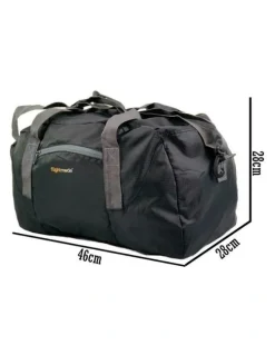 Flightmode Foldable Lightweight Duffel Travel Bag 35L in Black