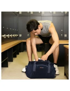 Flightmode Foldable Lightweight Duffel Travel Bag 35L in Black