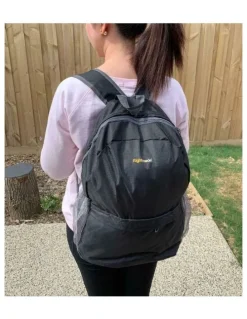 Flightmode Travel Foldable Lightweight Backpack/Daypack 16L in Black