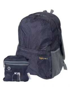 Flightmode Travel Foldable Lightweight Backpack/Daypack 16L in Black