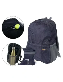 Flightmode Travel Foldable Lightweight Backpack/Daypack 16L in Black